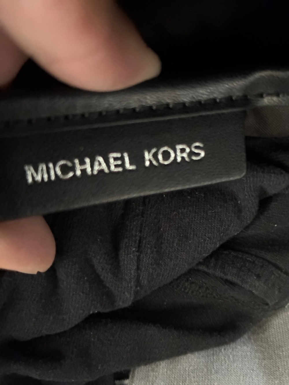 Michael Kors Black and Gray Signature MK Backpack - Picture 2 of 12